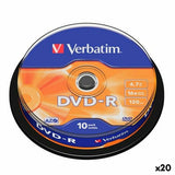 DVD-R Verbatim 4,7 GB 16x (20 Units)