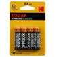 Alkaline Batteries Kodak LR06 4 Pieces (20 Units)