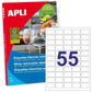 Printer Labels Apli White 100 Sheets 36,8 x 23,8 mm (5 Units)