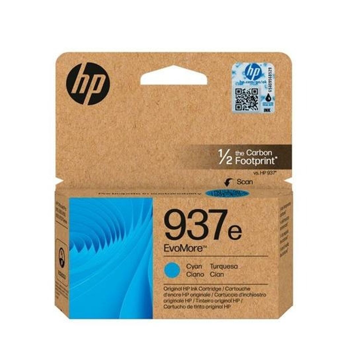 Original Ink Cartridge HP Nº937E Cyan (50 Units)