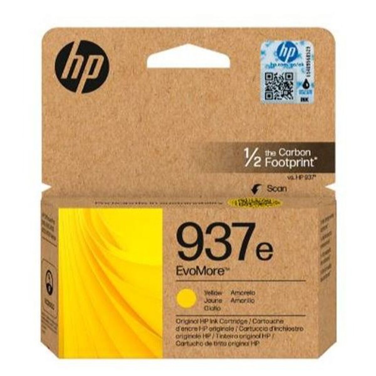 Original Ink Cartridge HP Nº 937E Yellow (50 Units)