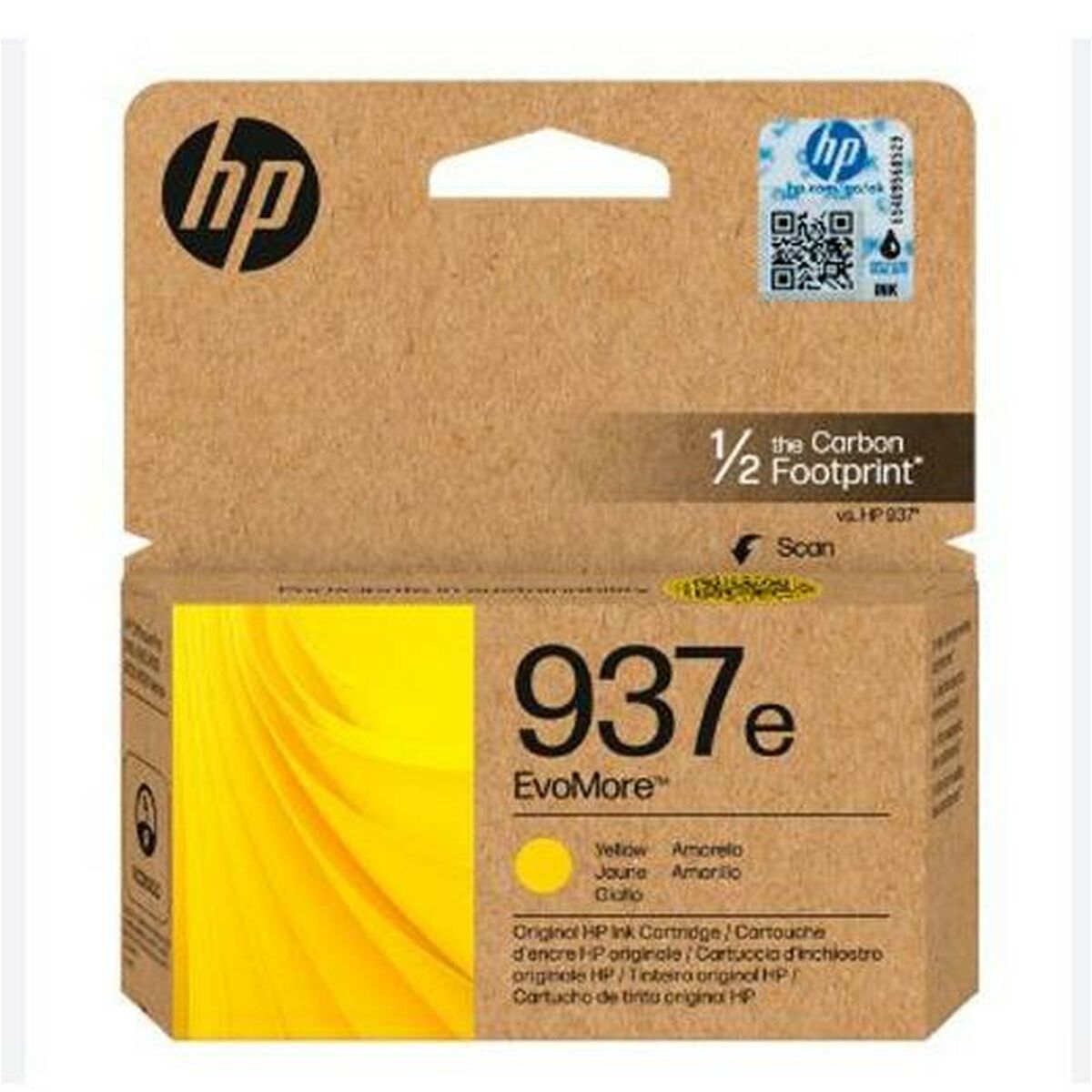 Original Ink Cartridge HP Nº 937E Yellow (50 Units)
