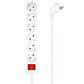 Power Socket - 6 Sockets with Switch Aisens White (1,4 m) (25 Units)