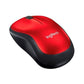 Wireless Mouse Logitech M185 Red 1000 dpi (10 Units)
