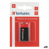 Alkaline Battery Verbatim 9 V 6LR61 (10 Units)