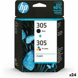 Original Ink Cartridge HP 305 Yellow (24 Units)