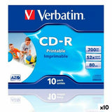 CD-R Verbatim CD-R AZO 700 MB 52x 10 Pieces (10 Units)