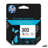 Original Ink Cartridge HP Officejet 3830 All-in-One Nº 302 Tricolour (60 Units)