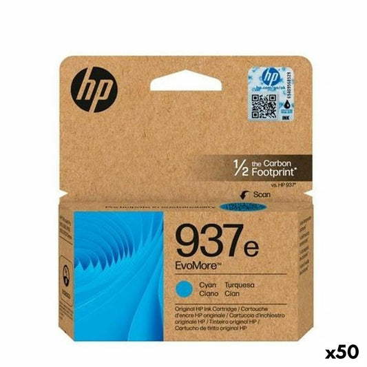Original Ink Cartridge HP Nº937E Cyan (50 Units)