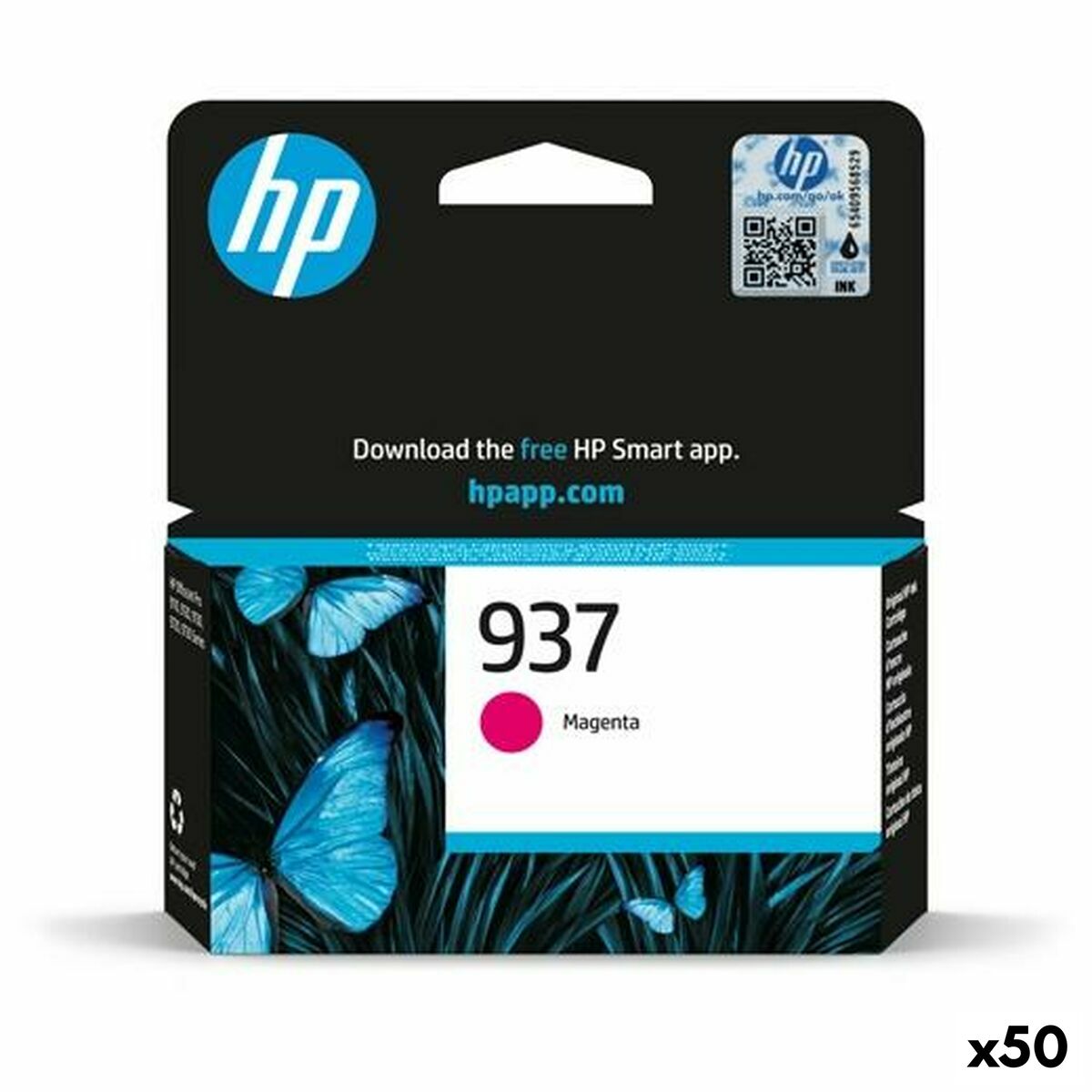 Original Ink Cartridge HP Nº 937 Magenta (50 Units)