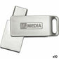 USB stick MyMedia HIGH SPEED DUAL Silver 128 GB (10 Units)