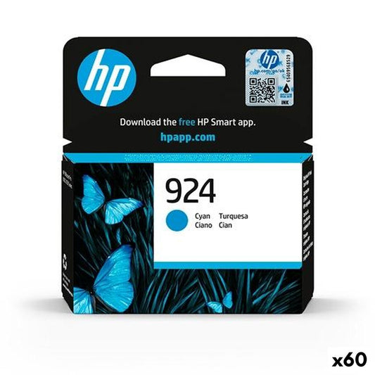 Original Ink Cartridge HP Nº 924 Cyan (60 Units)
