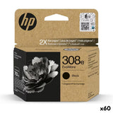 Original Ink Cartridge HP Nº 308E Black (60 Units)